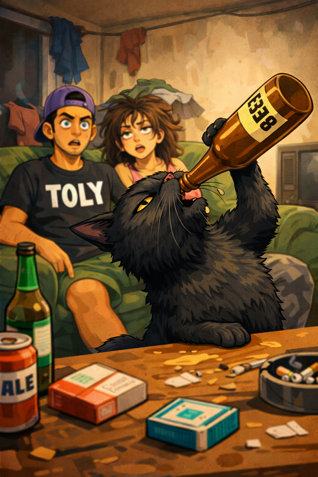 Beer bottle ready to open